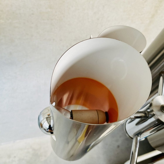 Image 1 of Space Age Aluminum Pendant Lamp By Polam Bielsko-Białae 1970