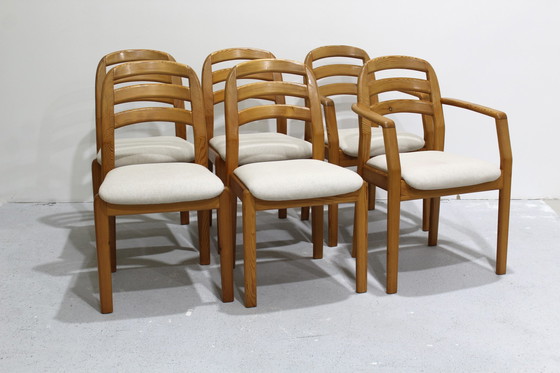Image 1 of 6x Chaises de salle à manger vintage Design danois - Dyrlund 1970