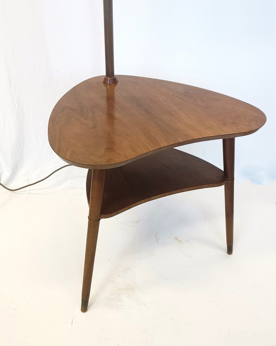 Image 1 of Fifties table with lamp