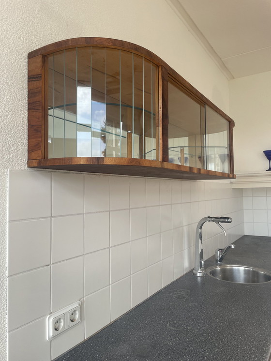 Image 1 of Hanging Display Case With 20 Polished Glass Slats