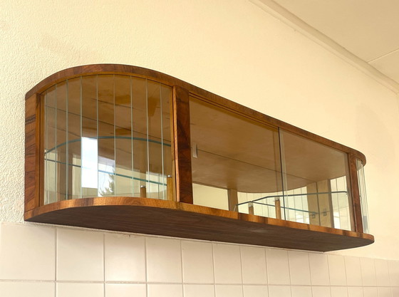 Image 1 of Hanging Display Case With 20 Polished Glass Slats