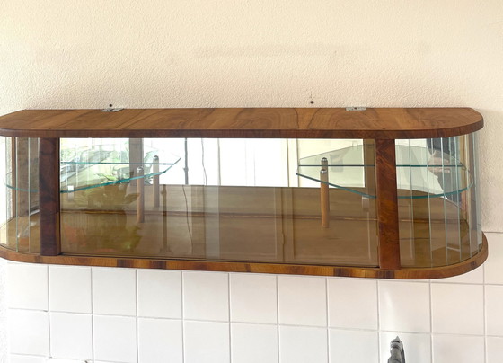 Image 1 of Hanging Display Case With 20 Polished Glass Slats