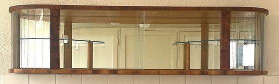 Image 1 of Hanging Display Case With 20 Polished Glass Slats