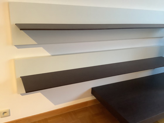 Image 1 of 2x Molteni wall shelves