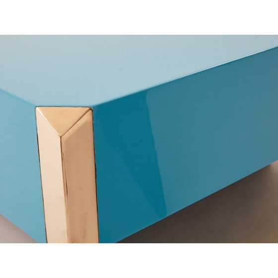 Image 1 of Vintage brass coffee table by Mario Sabot, Italy 1970