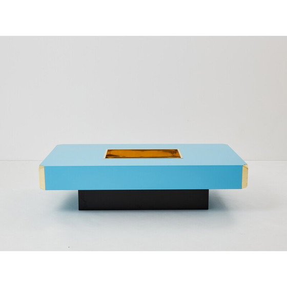 Image 1 of Vintage brass coffee table by Mario Sabot, Italy 1970