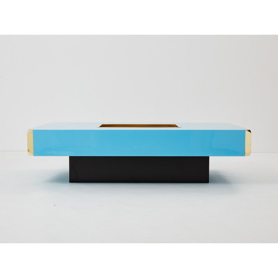 Image 1 of Vintage brass coffee table by Mario Sabot, Italy 1970