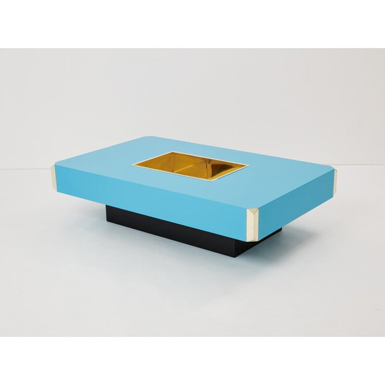 Image 1 of Vintage brass coffee table by Mario Sabot, Italy 1970