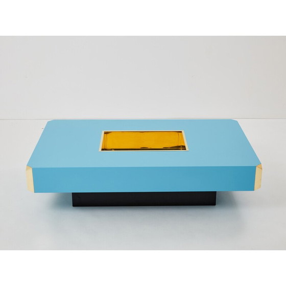 Image 1 of Vintage brass coffee table by Mario Sabot, Italy 1970