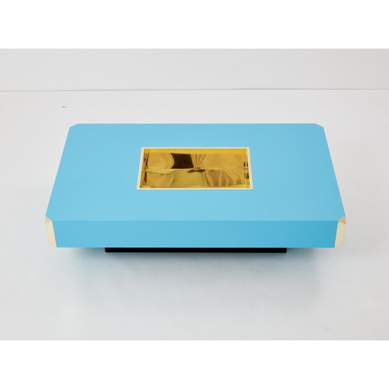 Image 1 of Vintage brass coffee table by Mario Sabot, Italy 1970