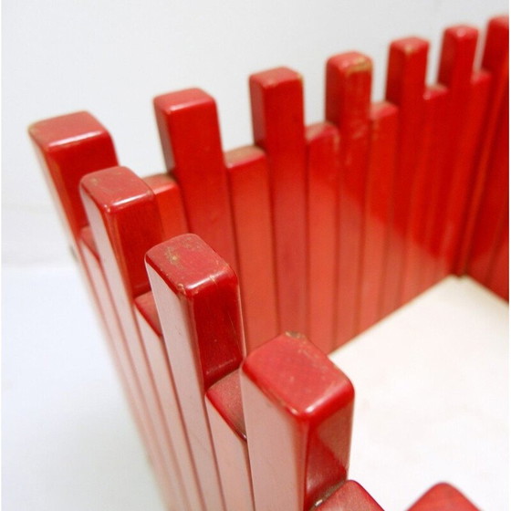 Image 1 of Vintage red planter by Ettore Sottsass for Poltronova, Italy 1961