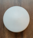 Vintage Ceiling Light in white Opaline Glass.