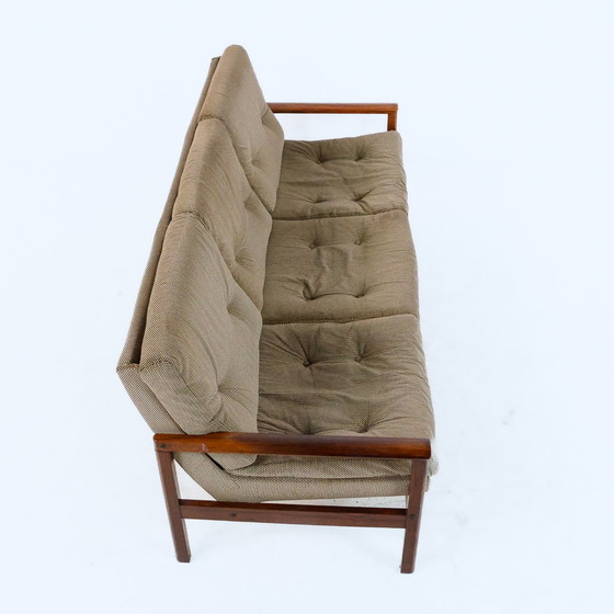 Image 1 of Rosewood Three-Seater Sofa 1960s