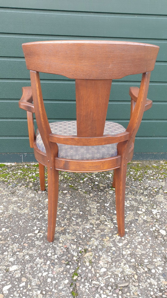 Image 1 of 4x Bannink Jugendstil Schuitema dining room chairs