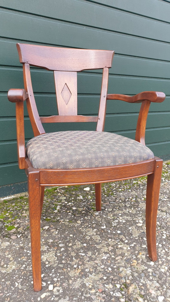 Image 1 of 4x Bannink Jugendstil Schuitema dining room chairs