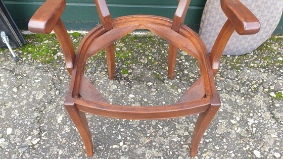 Image 1 of 4x Bannink Jugendstil Schuitema dining room chairs