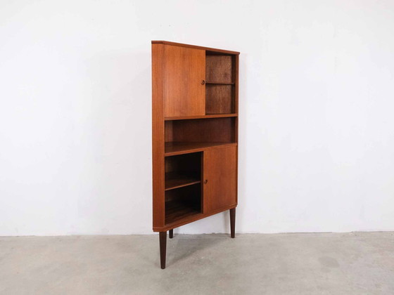 Image 1 of Corner Cabinet Danish Teak Midcentury