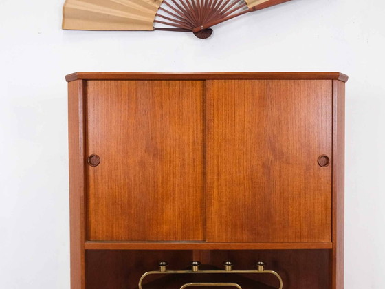 Image 1 of Corner Cabinet Danish Teak Midcentury