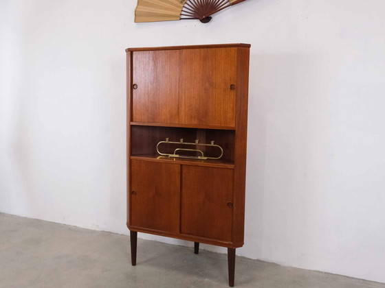 Image 1 of Corner Cabinet Danish Teak Midcentury