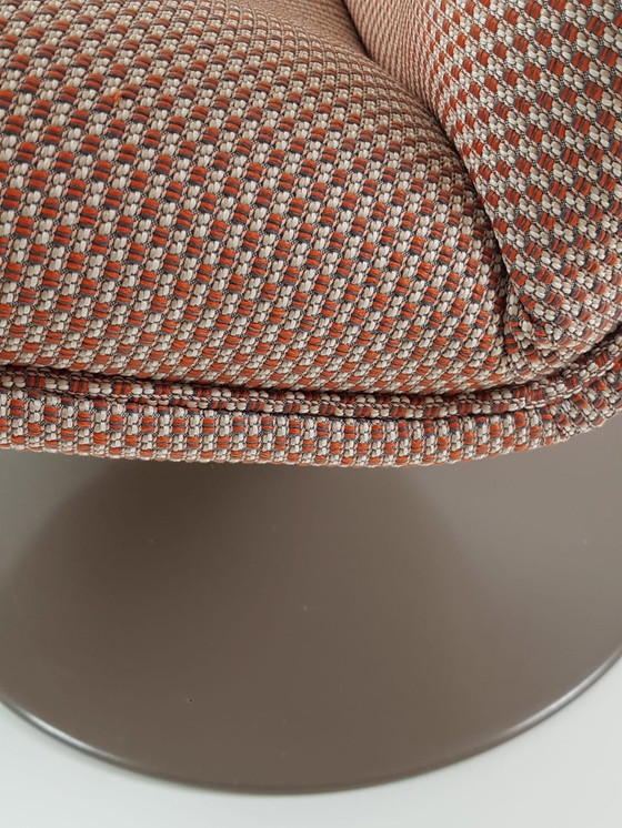 Image 1 of Artifort Rotary Armchair With Round Foot Newly Upholstered De Ploeg Fabric