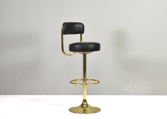 Image 1 of Börje Johanson Swivel Bar Stool, Sweden, circa 1960