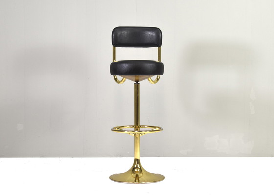 Image 1 of Börje Johanson Swivel Bar Stool, Sweden, circa 1960