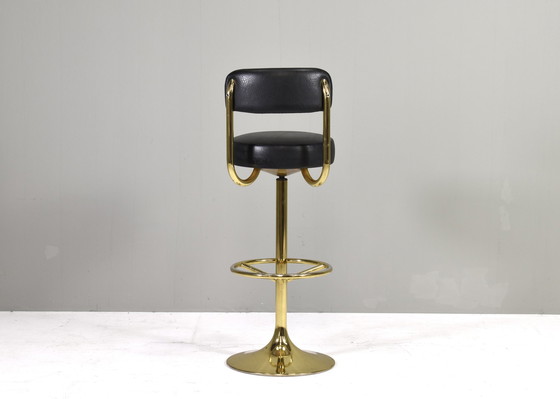 Image 1 of Börje Johanson Swivel Bar Stool, Sweden, circa 1960