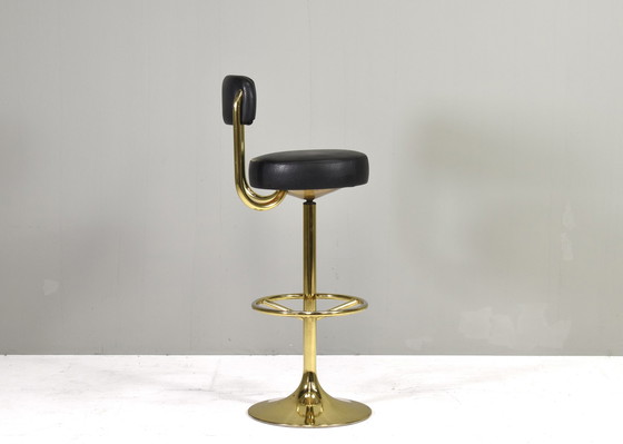 Image 1 of Börje Johanson Swivel Bar Stool, Sweden, circa 1960