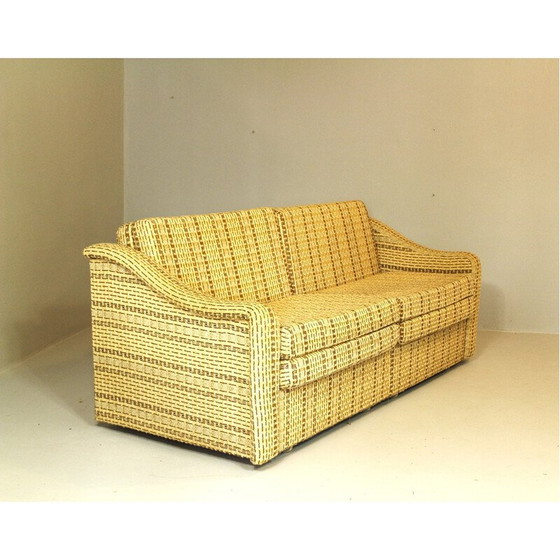 Image 1 of Vintage 2-seater fabric sofa for Interier Praha, Czechoslovakia 1975