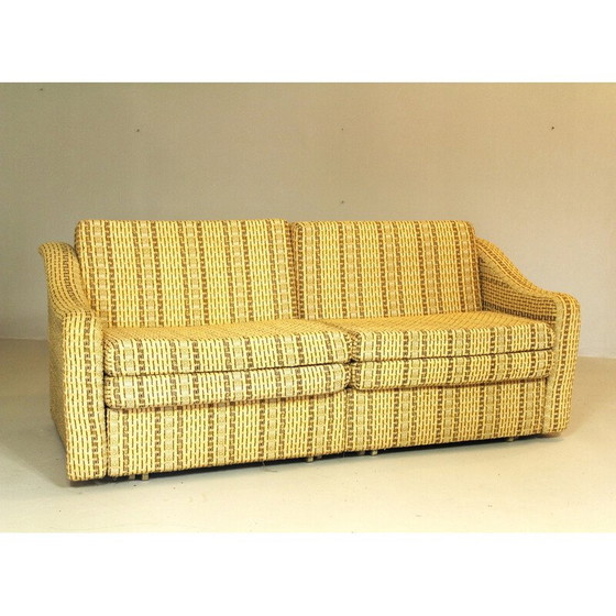 Image 1 of Vintage 2-seater fabric sofa for Interier Praha, Czechoslovakia 1975
