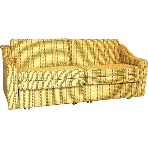 Image 1 of Vintage 2-seater fabric sofa for Interier Praha, Czechoslovakia 1975