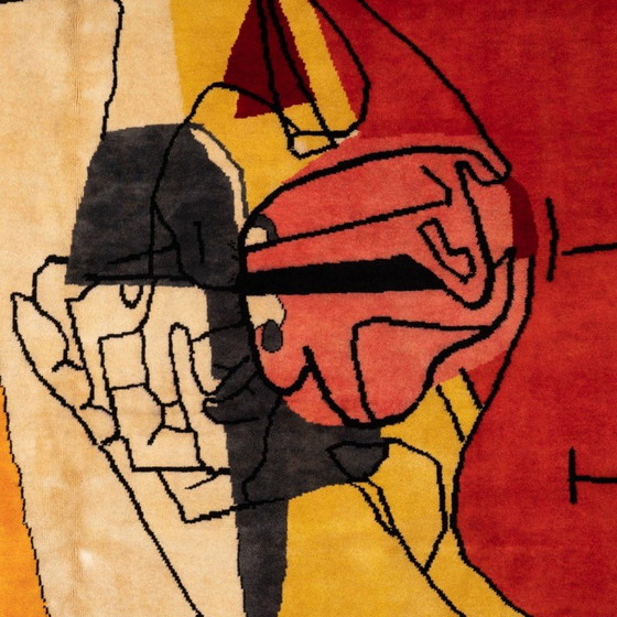 Image 1 of Tappeto vintage “Taureau XIII” in lana Merino di Corbusier, 1956