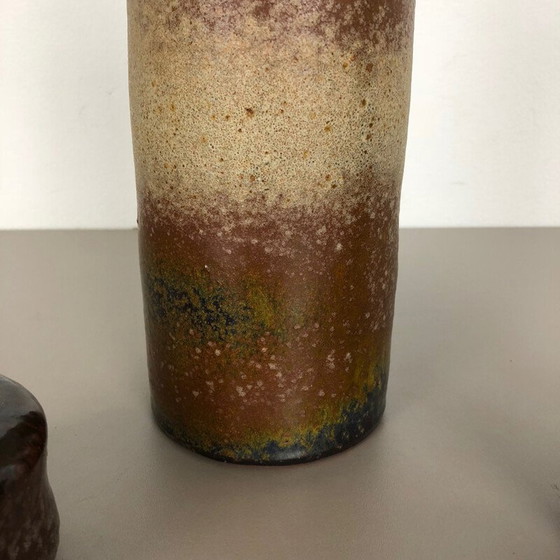 Image 1 of Set of 3 vintage ceramic vases by Elmar and Elke Kubicek, Germany 1970