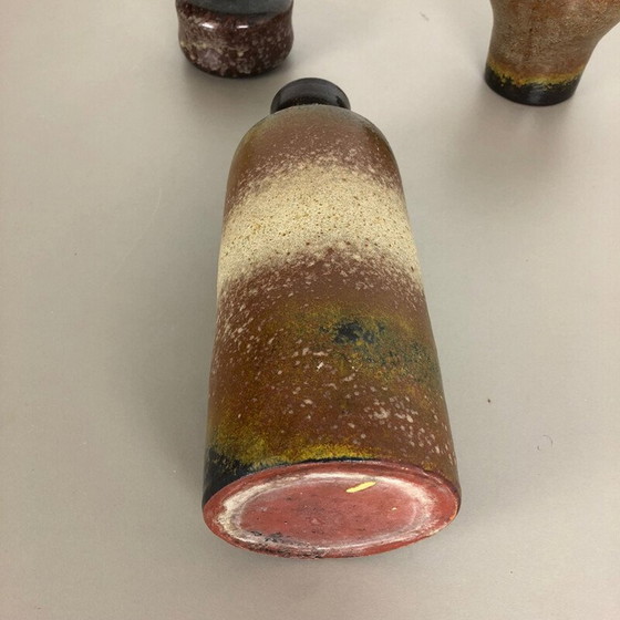 Image 1 of Set of 3 vintage ceramic vases by Elmar and Elke Kubicek, Germany 1970