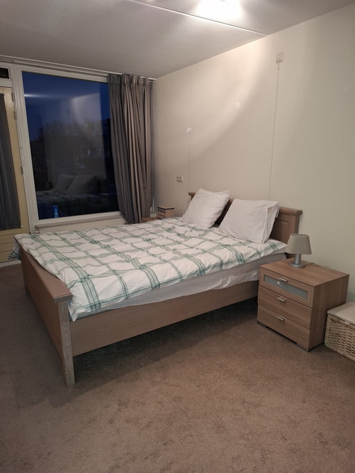 Double Bed Set With Cabinets