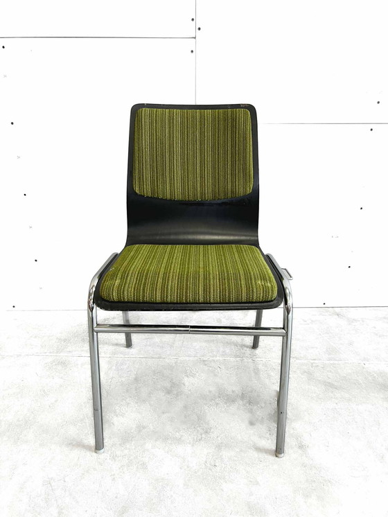 Image 1 of 6x Set Vintage Chair Stacking Chair Dining Chair Midcentury