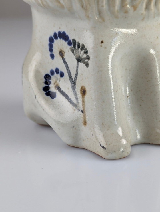 Image 1 of Ceramic Lion In Stoneware By Antonio Salvador Orodea 1980S