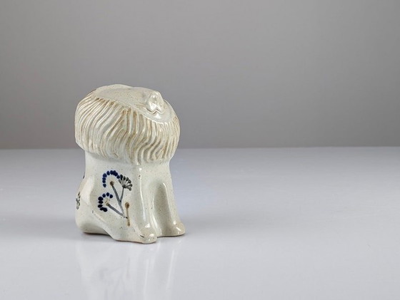 Image 1 of Ceramic Lion In Stoneware By Antonio Salvador Orodea 1980S