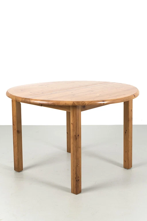 Table ronde vintage en bois