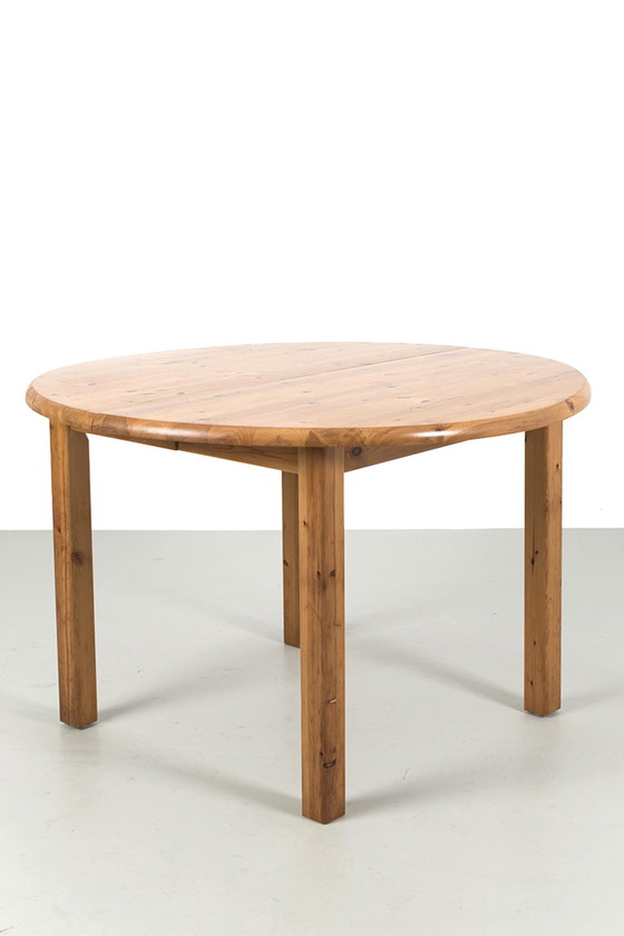 Image 1 of Table ronde vintage en bois