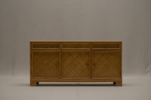 Bamboo And Rattan Sideboard