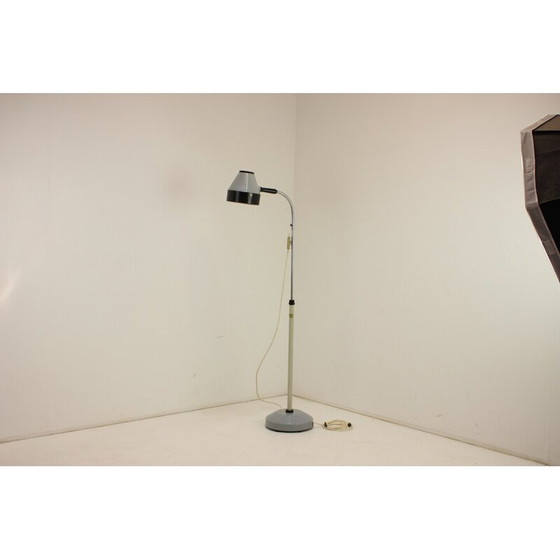 Image 1 of Vintage floor lamp model B130 in plastic and chrome, Poland 1960
