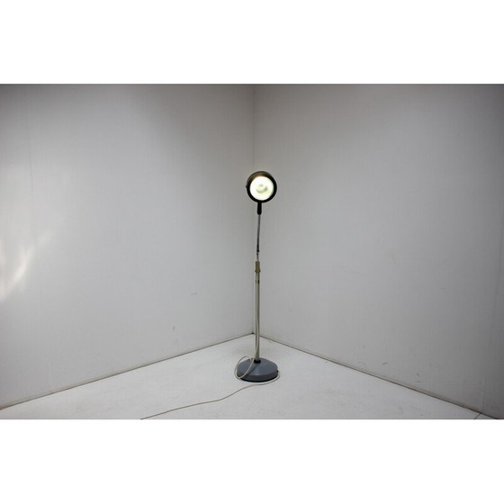 Image 1 of Vintage floor lamp model B130 in plastic and chrome, Poland 1960