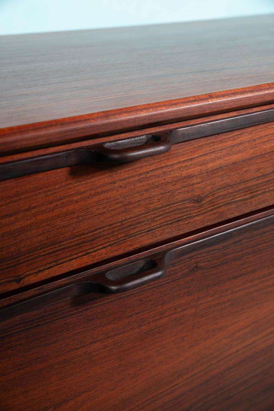 Image 1 of Vintage rosewood sideboard, minimalist dresser Fristho 60s