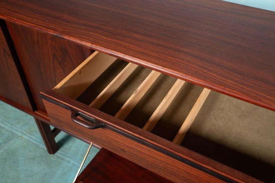 Image 1 of Vintage rosewood sideboard, minimalist dresser Fristho 60s