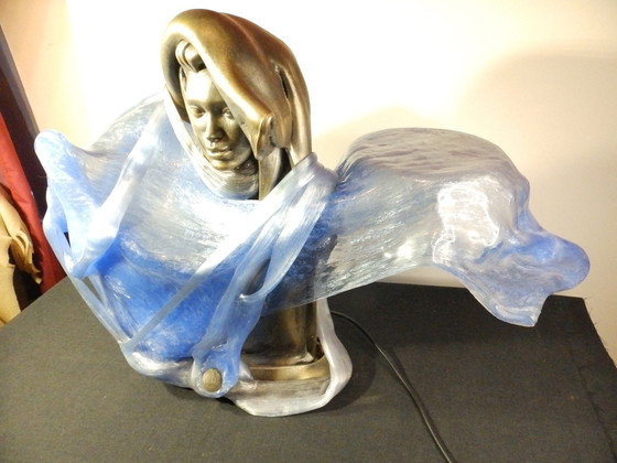 Image 1 of Remo Pintus - Luminary Sculpture With Resin Support - Vintage