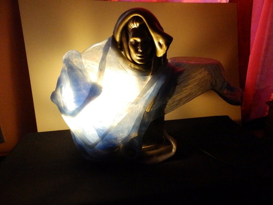 Image 1 of Remo Pintus - Luminary Sculpture With Resin Support - Vintage