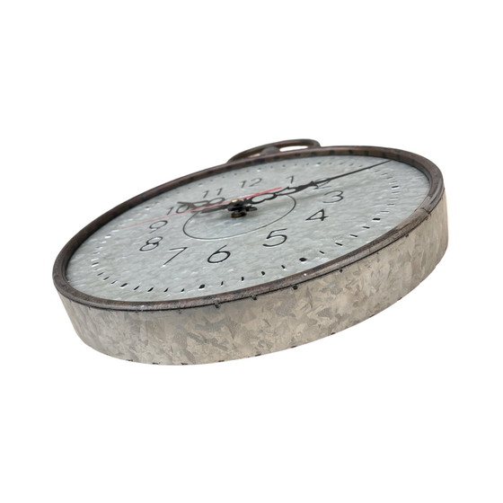 Image 1 of Designer, Large, Metal Wall Clock, Buri, Germany, 1990S.