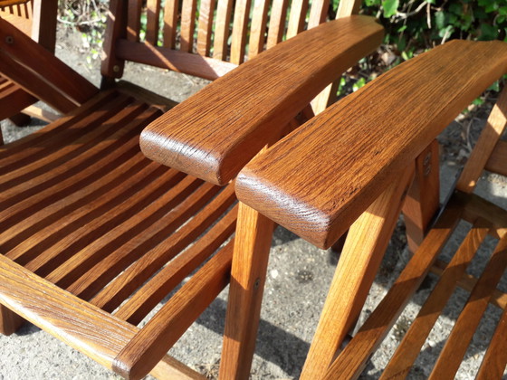 Image 1 of 4x Teak & Garden folding chairs