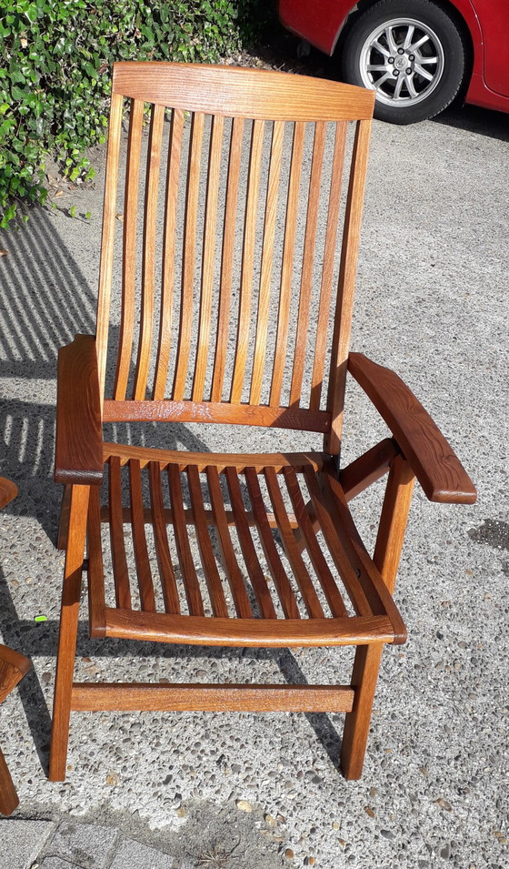 Image 1 of 4x Teak & Garden folding chairs